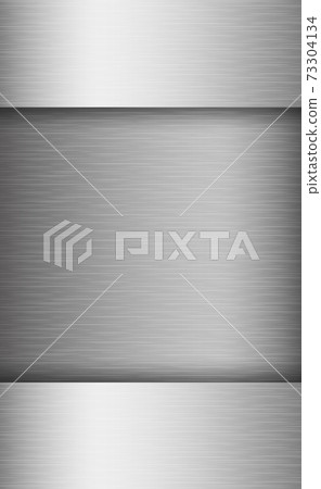 Texture panorama of silver metal with reflection Texture panorama of silver metal with reflection 73304134