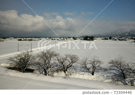 January 11, 2021 Nyuzen Town, Toyama Prefecture, which was hit by heavy snowfall in Reiwa 73304446