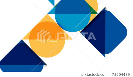 Simple circles and triangles abstract background. Vector illustration for covers, banners, flyers and posters and other designs Simple circles and triangles abstract background. Vector illustration for covers, banners, flyers and posters and other designs 73304489