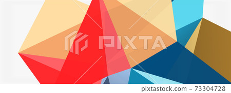 3d mosaic abstract backgrounds, low poly shape geometric design 73304728