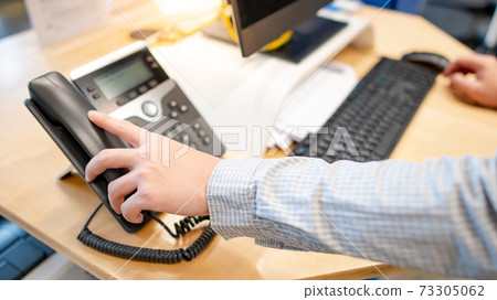 Using landline phone for customer support 73305062