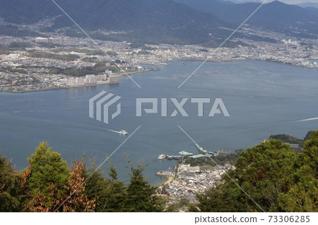 廣島宮島矢山的景色 廣島宮島矢山的景色 73306285