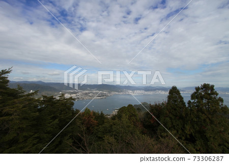 廣島宮島矢山的景色 廣島宮島矢山的景色 73306287