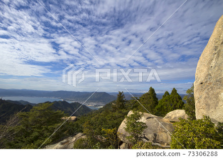 廣島宮島矢山的景色 廣島宮島矢山的景色 73306288