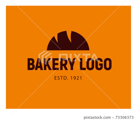 Bakery house logo design with flat bread loaf icon illustration. Bakery house logo design with flat bread loaf icon illustration. 73306373