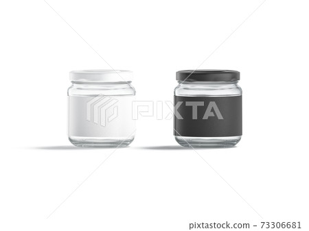 Download Blank Small Glass Jar With Black And White Stock Illustration 73306681 Pixta