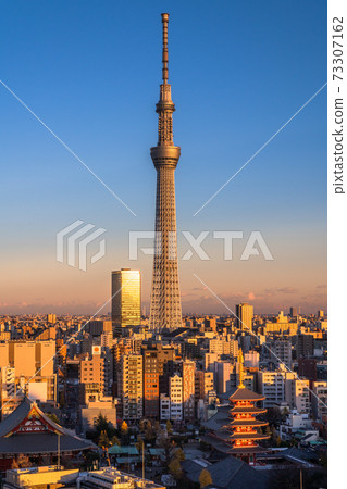 《Tokyo》 Sky Tree and Asakusa evening view ・ Tokyo dusk 《Tokyo》 Sky Tree and Asakusa evening view ・ Tokyo dusk 73307162