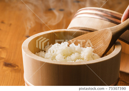 Rice cooked in a snack Rice cooked in a snack 73307390