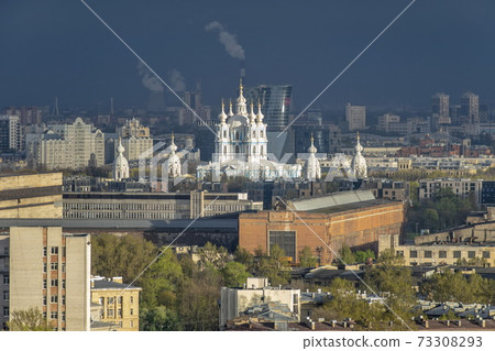 St. Petersburg from bird's-eye view 73308293