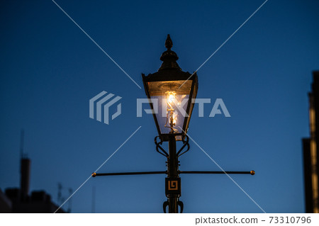 Yokohama cityscape of Japan View of gas lights on Bashamichi Yokohama cityscape of Japan View of gas lights on Bashamichi 73310796