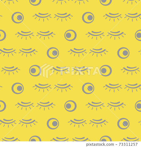 Vector seamless pattern with eyelashes. Makeup 73311257
