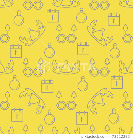 New year, Christmas vector seamless pattern New year, Christmas vector seamless pattern 73312223