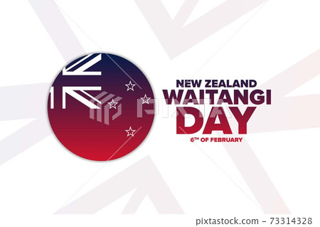 Waitangi Day. New Zealand. 6th of February. Holiday concept. Template for background, banner, card Waitangi Day. New Zealand. 6th of February. Holiday concept. Template for background, banner, card 73314328