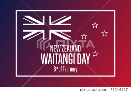 Waitangi Day. New Zealand. 6th of February. Holiday concept. Template for background, banner, card 73314337