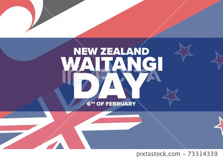 Waitangi Day. New Zealand. 6th of February. Holiday concept. Template for background, banner, card 73314339