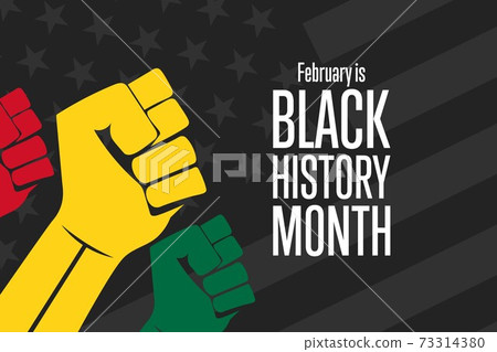 February is National Black History Month. Holiday concept. Template for background, banner, card 73314380
