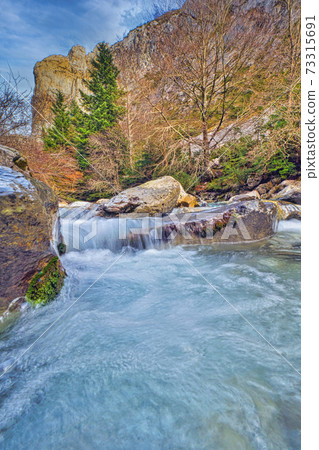 Veral River, Valles Occidentales Natural Park, Pyrenees, Spain 73315691