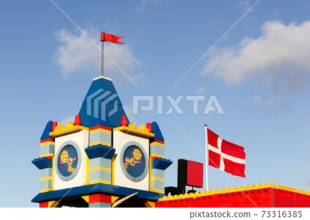 Legoland hotel in billund. Lego is a line of plastic construction toys that are manufactured by the danish Lego Group 73316385