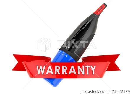 Facial hair trimmer warranty concept. 3D rendering 73322129