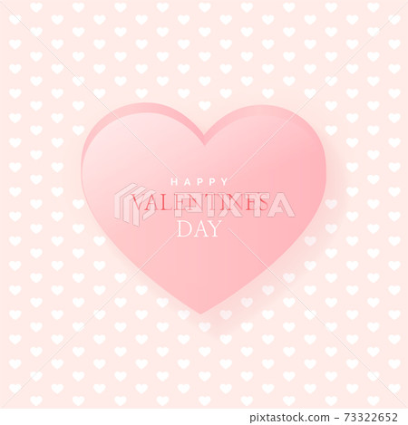 Valentines day heart background 73322652