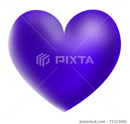 Blue-purple three-dimensional heart background white There are other colors 73323692
