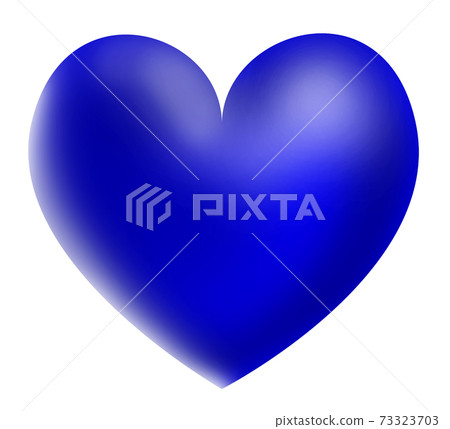 Dark blue three-dimensional heart background white There are other colors Dark blue three-dimensional heart background white There are other colors 73323703
