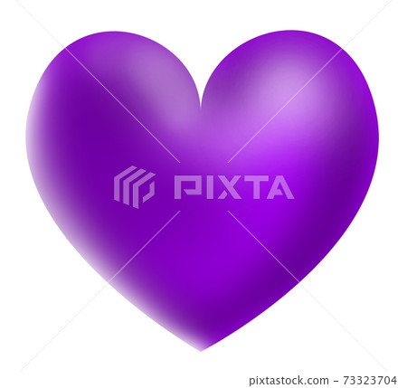 Dark purple three-dimensional heart background white There are other colors Dark purple three-dimensional heart background white There are other colors 73323704