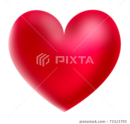 Crimson three-dimensional heart background white There are other colors Crimson three-dimensional heart background white There are other colors 73323705