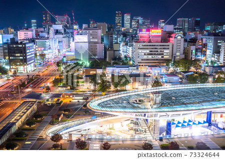 《愛知縣》名古屋市夜景,榮市容 《愛知縣》名古屋市夜景,榮市容 73324644