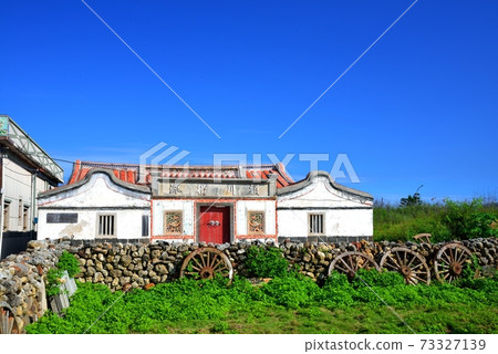 鄉村的房屋,牛車輪,台灣,澎湖縣,建築 73327139