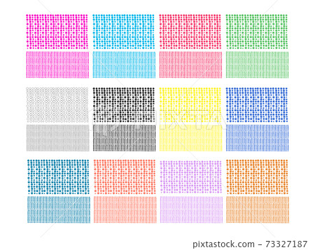 Dot illustration set square - Stock Illustration [73327187] - PIXTA