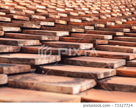 tiles roof background 73327724