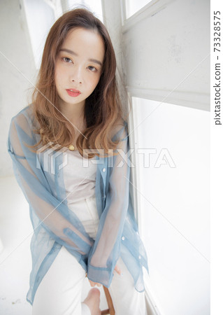 Yurufuwa Long Hair Japanese Hairstyle Hairstyle Beauty Model 73328575