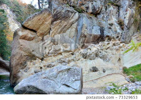 Omi River Pearl Fuchi's strange rock strange stone 73329653