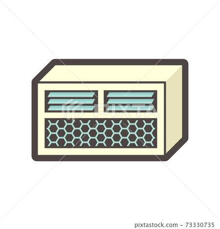 Window conditioner (AC) indoor unit icon. Window conditioner (AC) indoor unit icon. 73330735