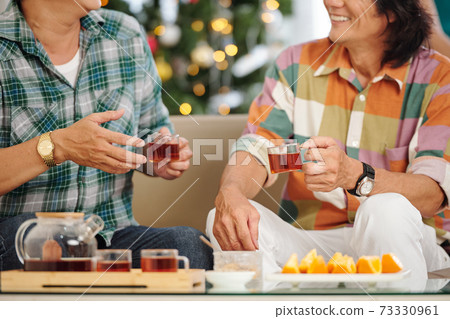 Mature men at house party Mature men at house party 73330961
