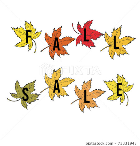 Autumn fall sale poster. Autumn fall sale poster. 73331945