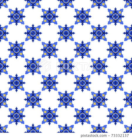 Azulejos portuguese traditional ornamental tile 73332137