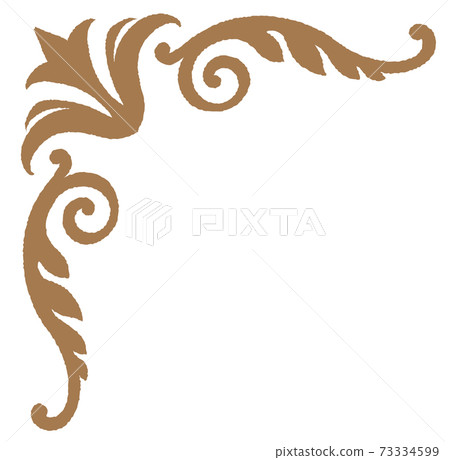 復古和古董裝飾框架的角落。矢量素材 復古和古董裝飾框架的角落。矢量素材 73334599