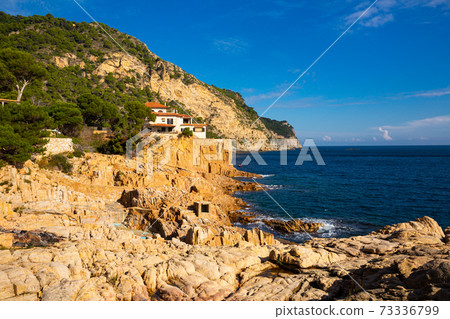 Luxury villas on the rocky coast of Begur. Costa Brava Luxury villas on the rocky coast of Begur. Costa Brava 73336799