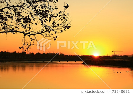 Sunrise scenery, natural scenery 73340651