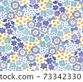 Flower watercolor seamless pattern textile 73342330