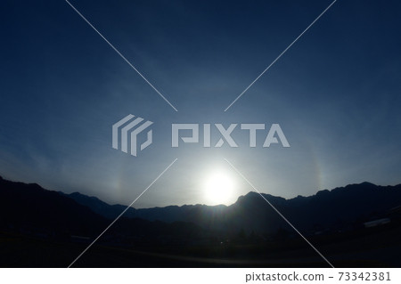 1月11日在Kaikoma上空出現的Hibiki北森市白州町白州町（水平位置） 73342381