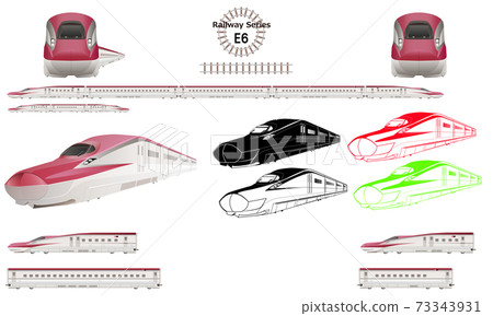 Limited express train Shinkansen E5 series Hayabusa 73343931