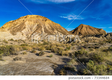Tabernas desert, Desierto de Tabernas near Almeria, andalusia region, Spain 73344684