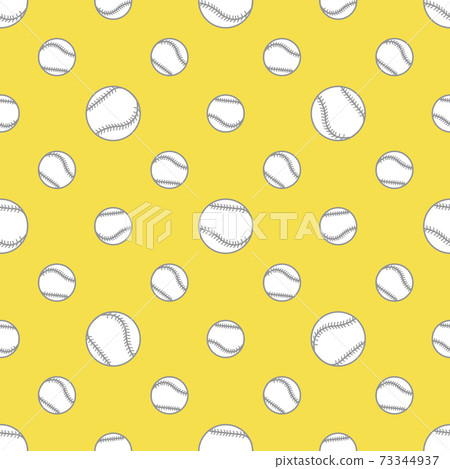 Vector sports seamless pattern with baseball balls 73344937