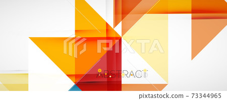 Geometric abstract background. Techno color triangle shapes. Vector illustration for covers, banners, flyers and posters and other designs Geometric abstract background. Techno color triangle shapes. Vector illustration for covers, banners, flyers and posters and other designs 73344965