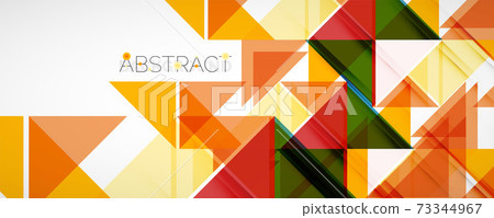 Set of vector triangle geometric backgrounds. Vector illustration for covers, banners, flyers and posters and other designs Set of vector triangle geometric backgrounds. Vector illustration for covers, banners, flyers and posters and other designs 73344967