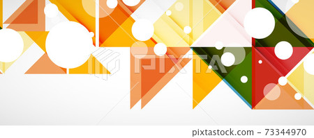 Set of vector triangle geometric backgrounds. Vector illustration for covers, banners, flyers and posters and other designs Set of vector triangle geometric backgrounds. Vector illustration for covers, banners, flyers and posters and other designs 73344970