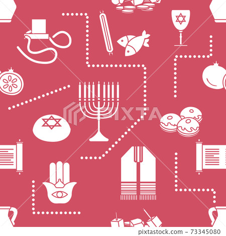 Vector Jewish Holiday Israel Traditional Festive Vector Jewish Holiday Israel Traditional Festive 73345080